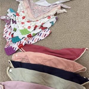 Charming Multicolor Bandana Bib Set for Kids